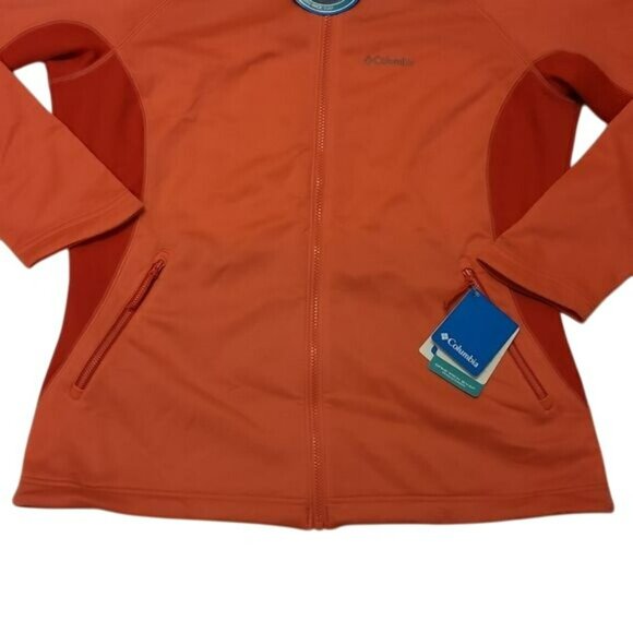 Columbia Evap Change Fleece Jacket Zip Up Orange Peach Womens Extra Large XL NWT - Picture 8 of 16
